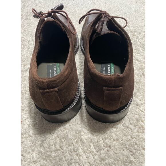 Avventura Derby Loafers Square Toe 9 M Suede Lace Up Shoes Brown Handmade Spain - Picture 10 of 14